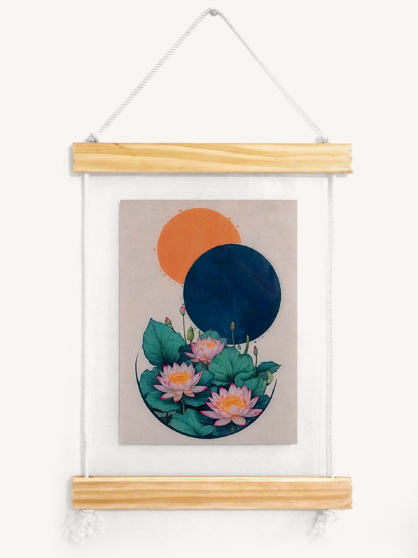 Acrylic Flip with Wooden top-bottom